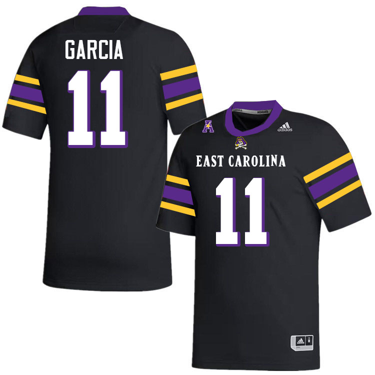 Jake Garcia ECU Jersey,East Carolina Pirates #11 Jake Garcia Jersey Youth College-Black 2024